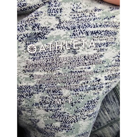 Women's Athleta Elation Textured 7/8 Tight Legging Yoga Active Exercise Size M/P - Picture 3 of 5